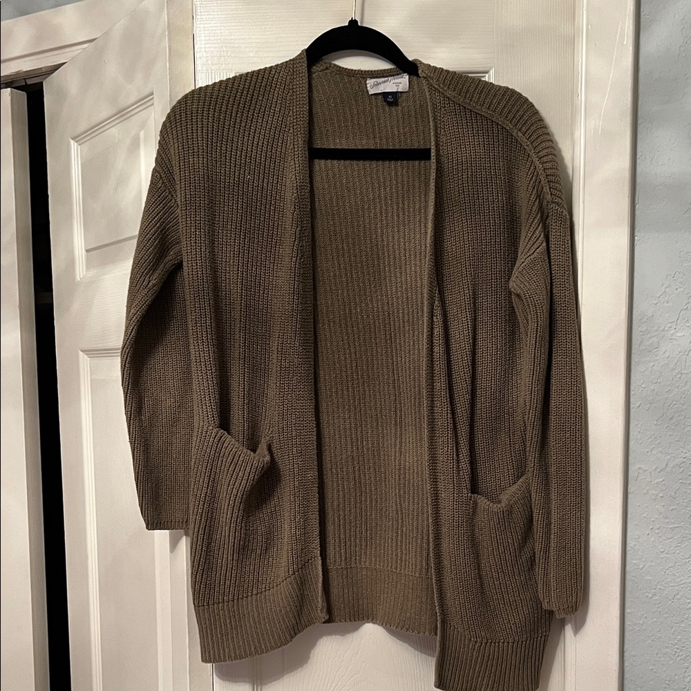 Universal Thread Olive Open-Front Cardigan
